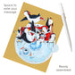 Ice-Skating Penguins - 3D Pop Up Pirouettes Christmas Card  14 x 17 x 14cm