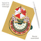 Christmas Carousel - 3D Pop Up Pirouettes Christmas Card  18 x 17 x 14cm