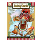 Robins  - 14.5 x 19.5 x 12cm - 3 D  Pop Up Swing Christmas Card Santoro