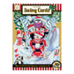 Sledging Penguins - 14.5 x 19.5 x 12cm - 3 D Pop Up Swing Christmas Card Santoro