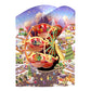 Christmas Market  - 14.5 x 19.5 x 12cm - 3 D Pop Up Swing Christmas Card Santoro