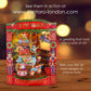 Christmas Toy Shop  -14.5 x 19.5 x 12cm - 3 D Pop Up Swing Christmas Card Santoro