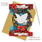 Peace on Earth 15 x 20.5 x 1cm - 3 D Pop Up Swing Christmas Card Santoro
