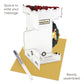 Peace on Earth 15 x 20.5 x 1cm - 3 D Pop Up Swing Christmas Card Santoro