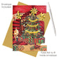 Christmas Tree 14.5 x 19.5 x 12cm - 3 D Pop Up Swing Christmas Card Santoro