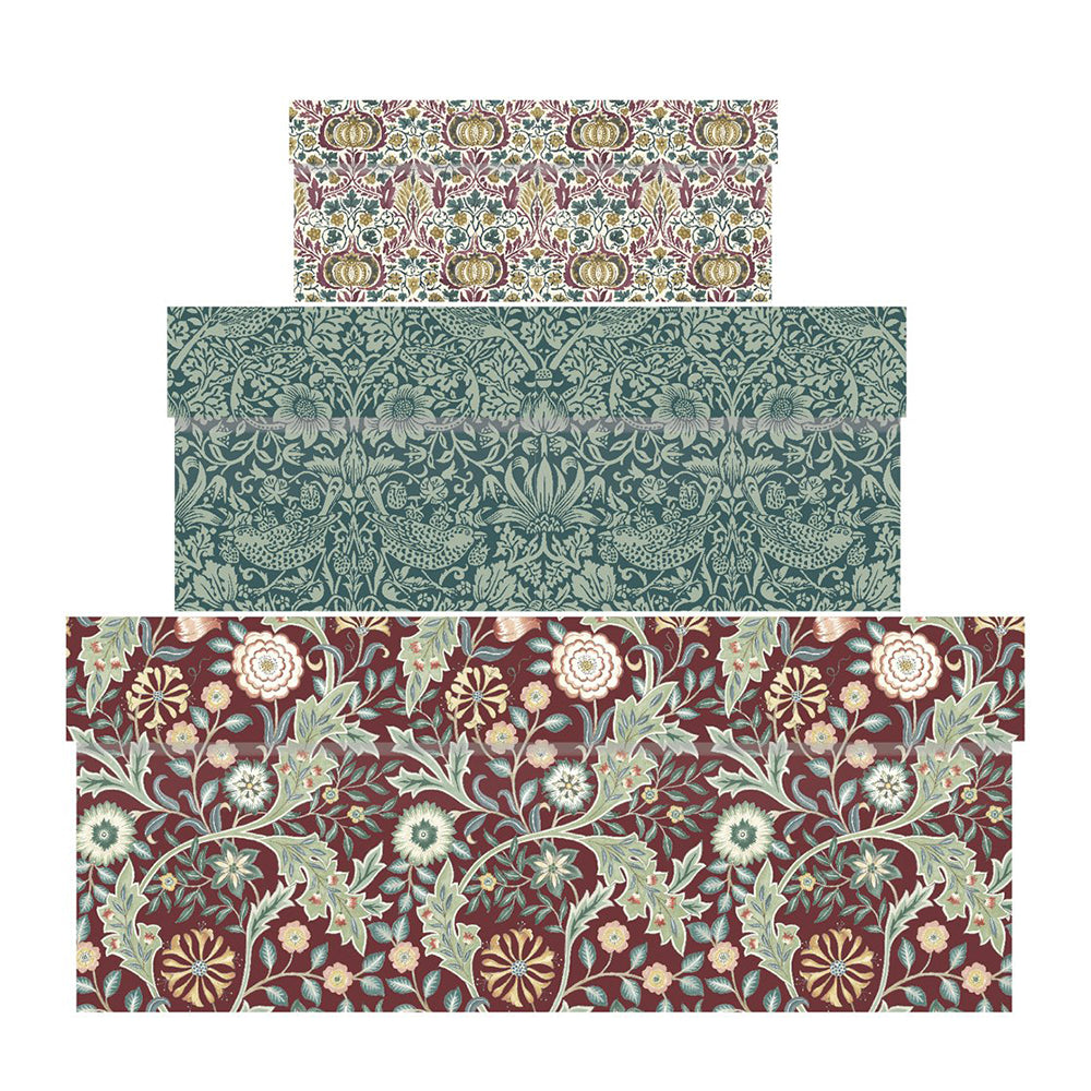 William Morris Wilhelmina Nest of 3 Beautiful Gift Boxes