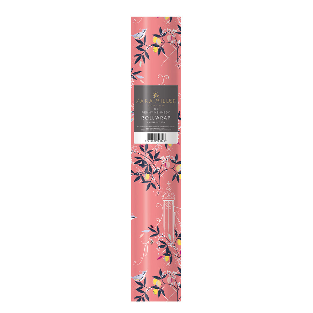 Sara Miller Coral Orchid Roll Wrap 3 m x 70 cm