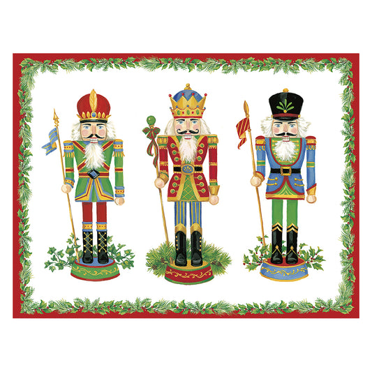 Caspari Christmas Cards Nutcrackers 118mm x 153mm 5 in a pack with envelopes