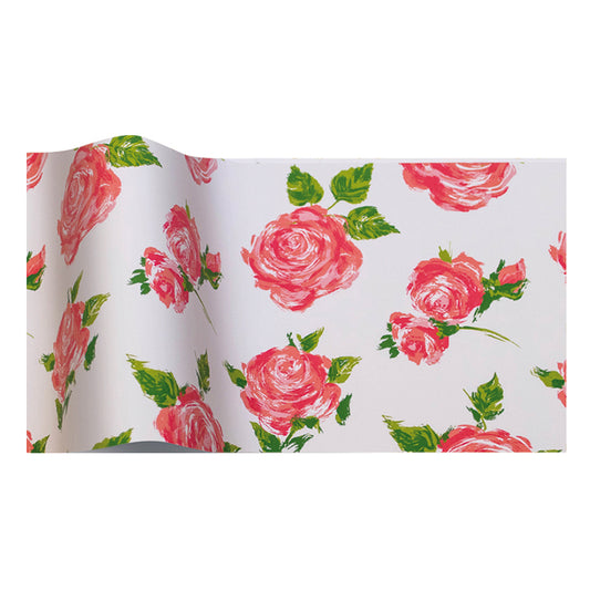 Cottage Rose Red Tissue Paper 5 Sheets of 20 x 30" Satinwrap Tissue Wrapping Paper
