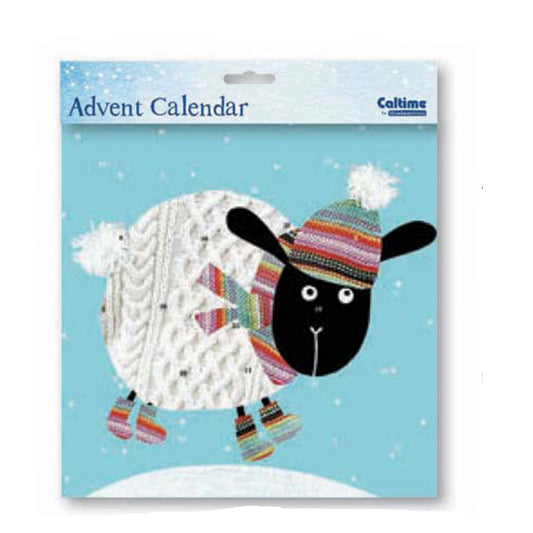 Wooly Xmas Sheep Caltime Advent Calendar 23 x 23 cm