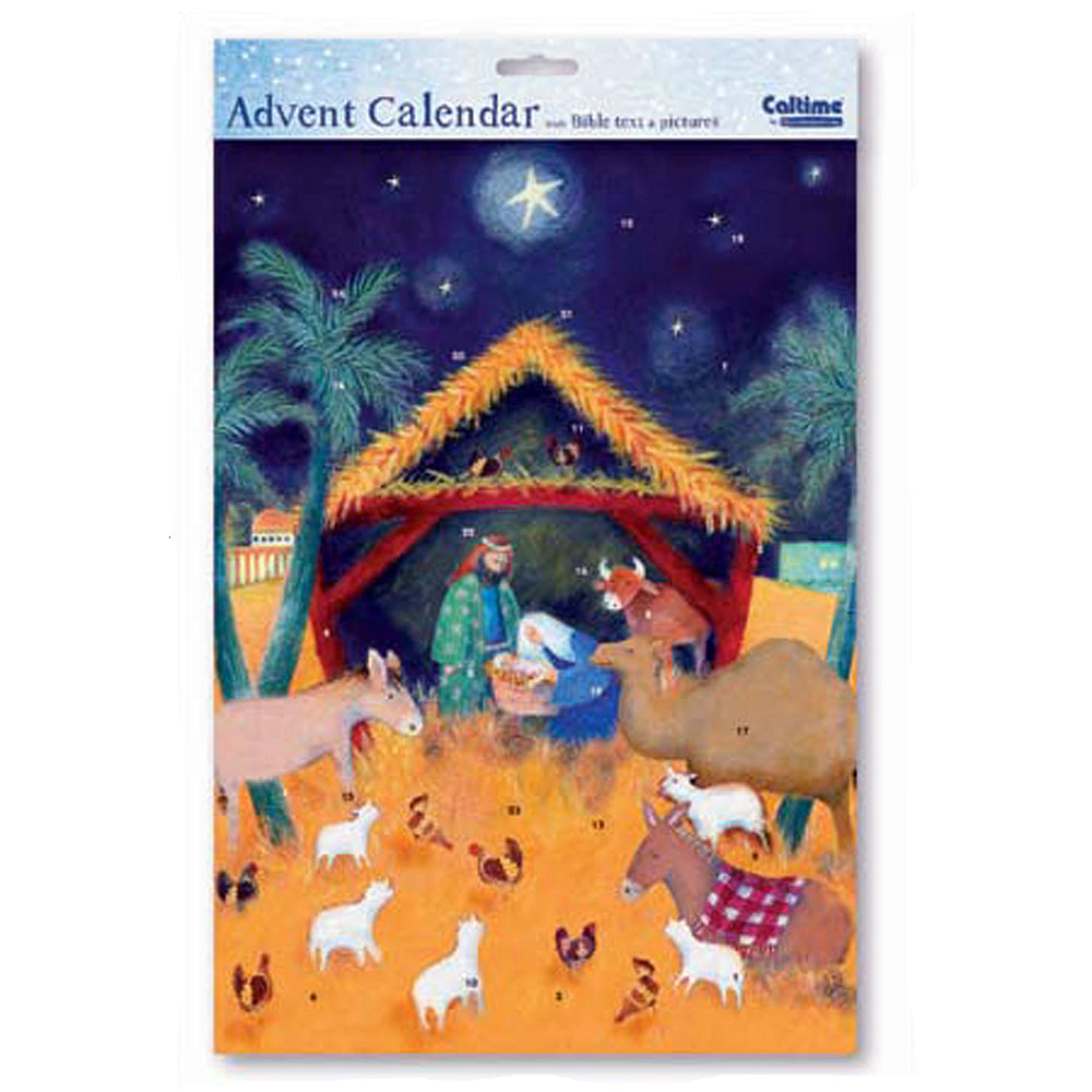 Dreamy Nativity in Stable Caltime Advent Calendar 24 x 35 cm