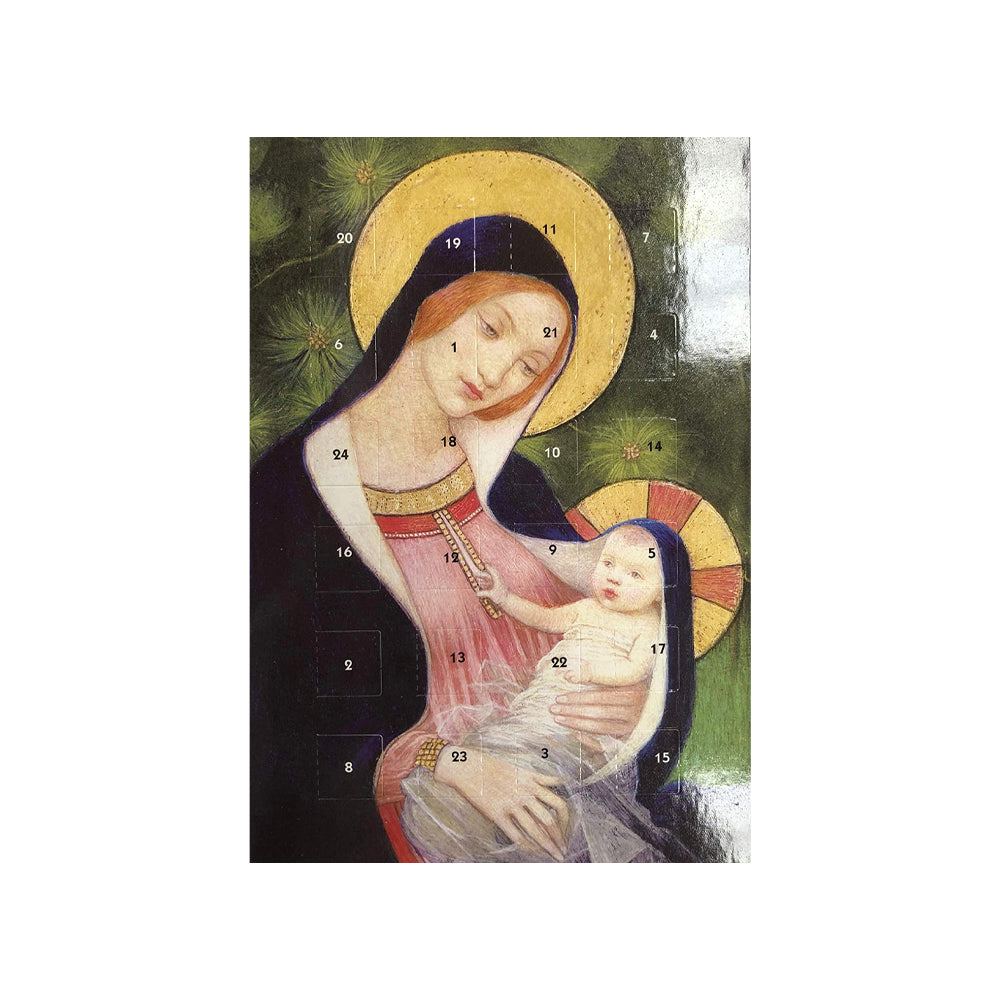 Madonna and Child Advent Calendar Card 175 x 120 mm Caltime with envelope