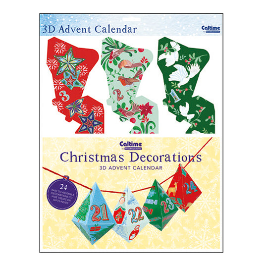 Folk Decorations 24 to Build Caltime Advent Calendar