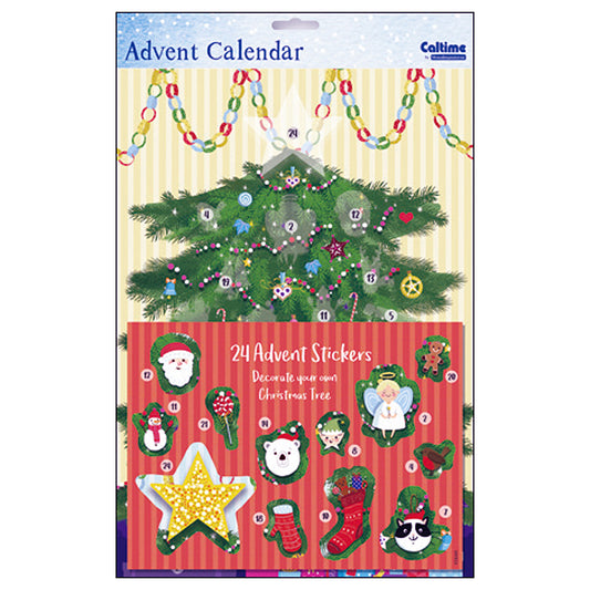 Around the Tree Sticker Caltime Advent Calendar 245 x 350mm