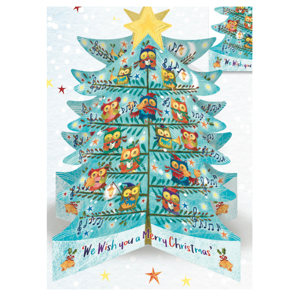 Traditional Owl Tree 3 D Caltime Advent Calendar 315mm x 410mm x 315mm