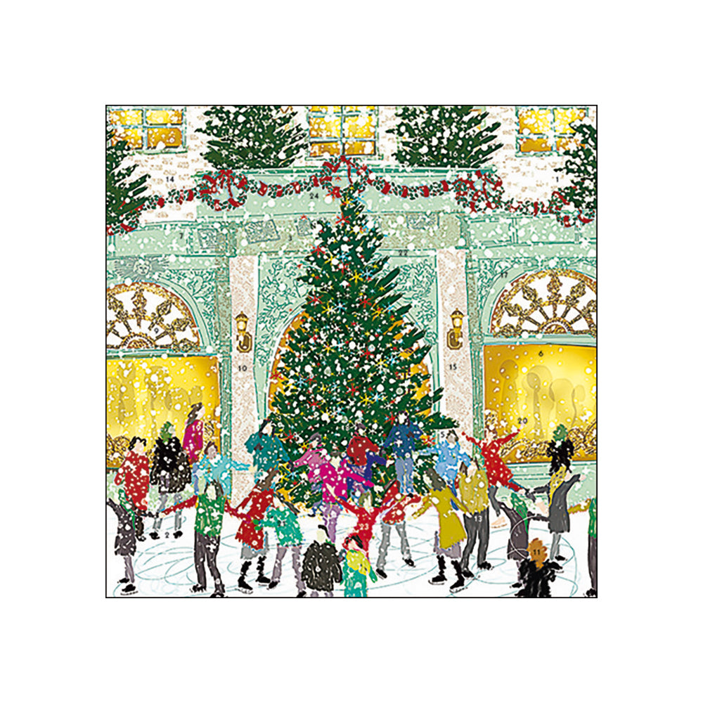 Winter Flurry Christmas Tree Caltime Advent Calendar 230 x 230mm