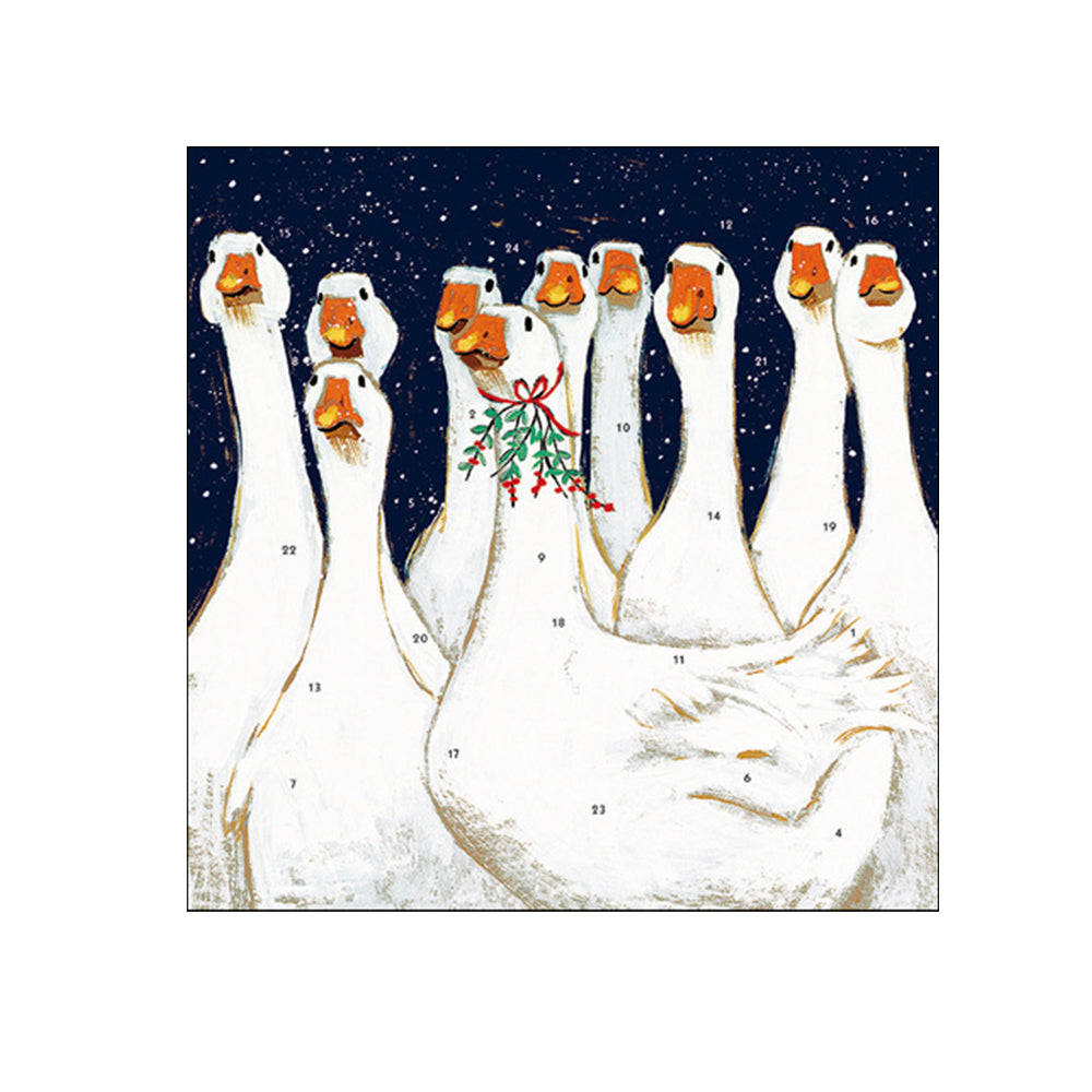 Goosey Gander Goose Caltime Advent Calendar 230mm x 230mm