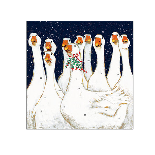 Goosey Gander Goose Caltime Advent Calendar 230mm x 230mm