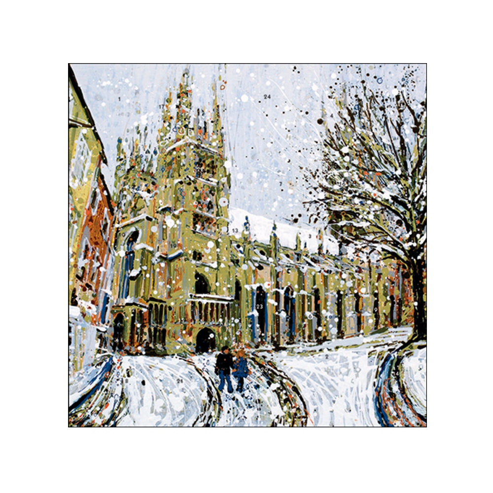 Cathedral in the Snow Caltime Advent Calendar 230mm x 230mm