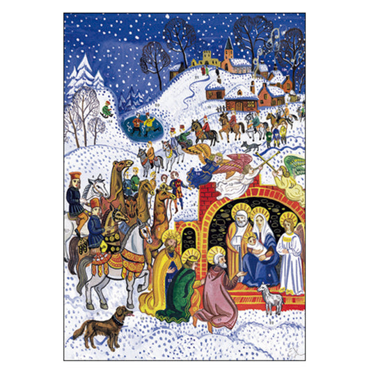 King Kneels Nativity Caltime Advent Calendar 245 x 350mm