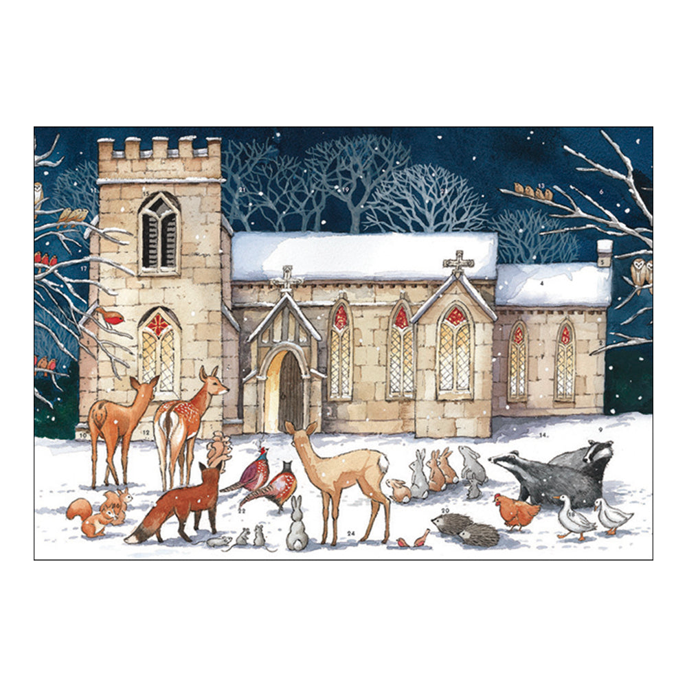 Church in the Snow Caltime Advent Calendar 245 x 350mm