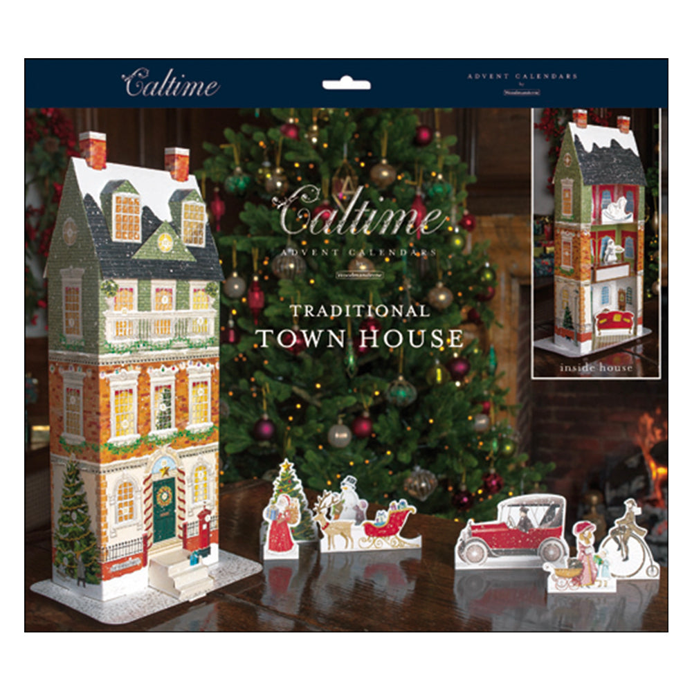 Traditional Town House 3D House 450mm x 370mm Caltime Advent Calendar