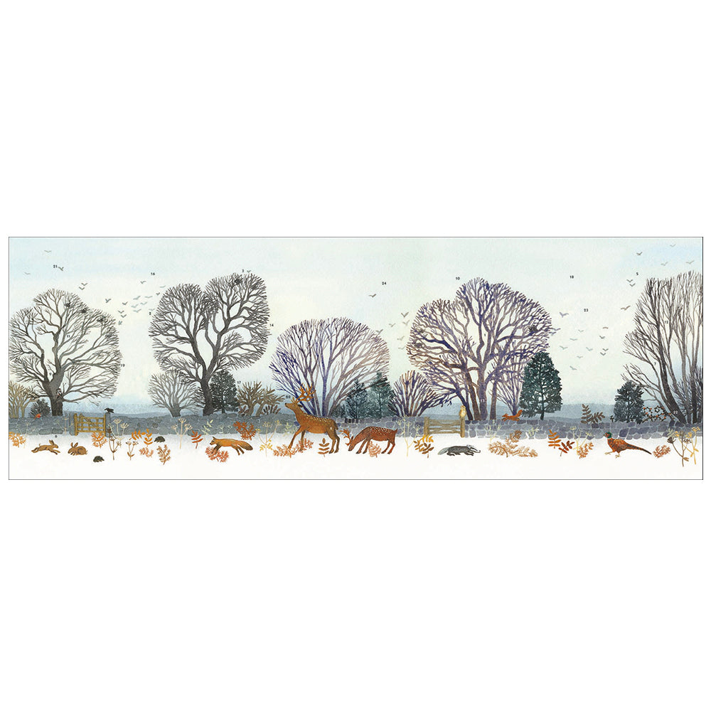 Winter Wildlife 3D fold out Caltime Advent Calendar 538mm x 245mm x 90mm