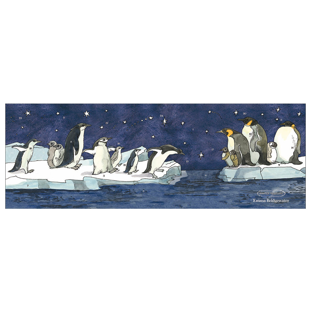 Winter Penguins Emma Bridgewater 3D Caltime Advent Calendar 538mm x 245mm x 90mm