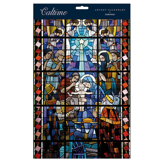 Stained Glass Window Caltime Advent Calendar 245 x 350mm