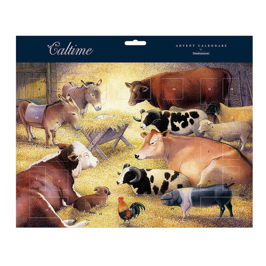 Animal Manger Caltime Advent Calendar 350 x 245mm