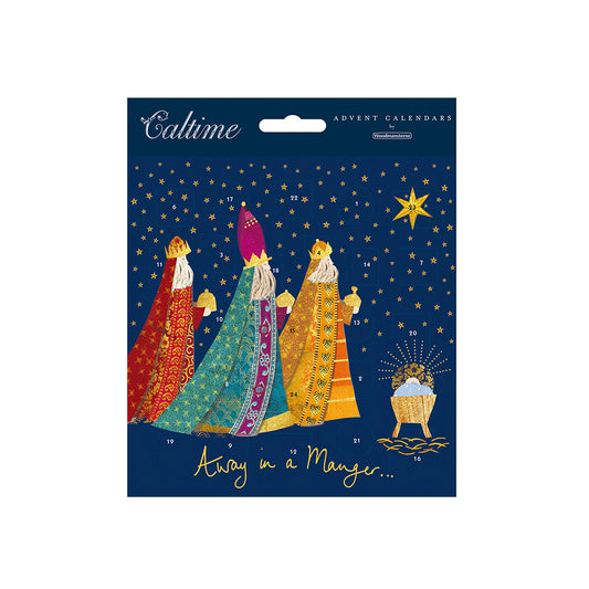 Three Wise Men Advent Calendar Card 160 x 160 mm Caltime with envelope