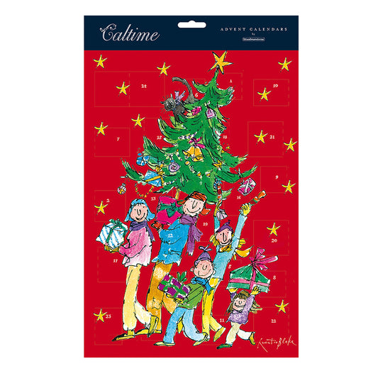 Quentin Blake Christmas Tree Caltime Advent Calendar 350 x 245mm