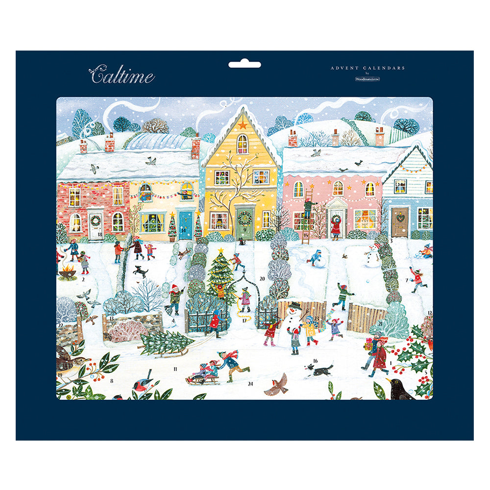 3 D Grand Xmas Village 458 x 375 mm Caltime Advent Calendar