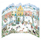 3 D Grand Xmas Village 458 x 375 mm Caltime Advent Calendar