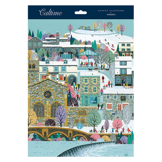 Town River 315 x 410 mm Caltime Advent Calendar