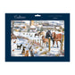Horses Snowy Lane 350 x 245 mm Caltime Advent Calendar