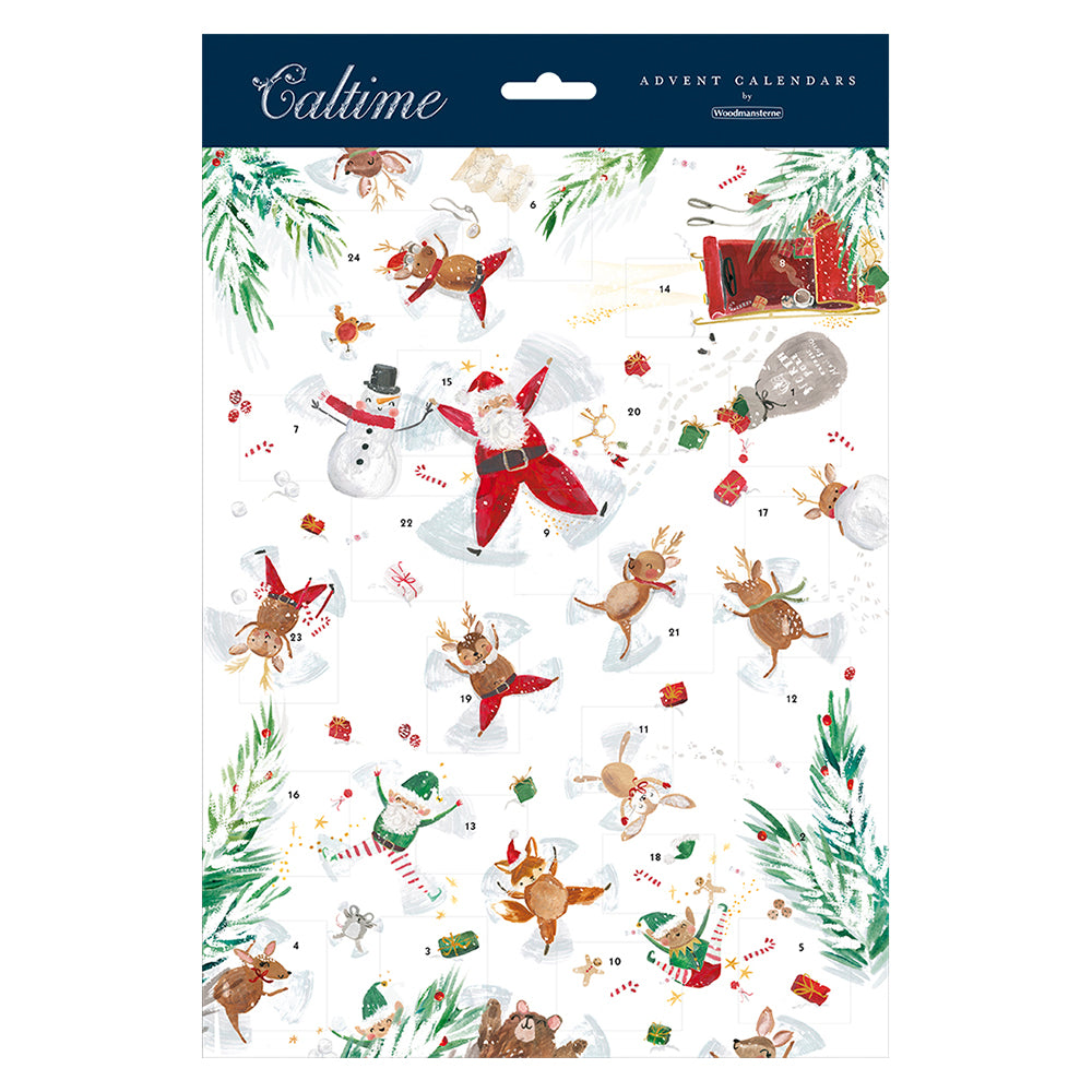 Christmas Figures Santa Snowman 245 x 325 mm Caltime Advent Calendar