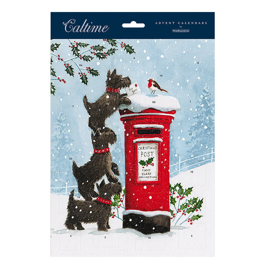 Scotty Dog Post Box Letter for Santa 245 x 325 mm Caltime Advent Calendar