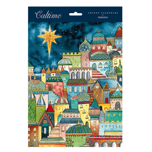 Colourful Bethlehem 245 x 325 mm Caltime Advent Calendar