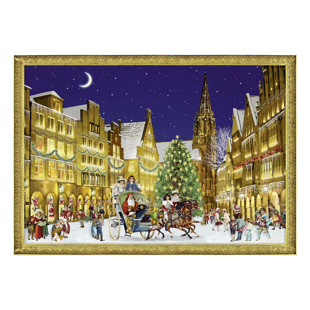 Christmas In Town Coppenrath Advent Calendar 29.7x 21 cm.