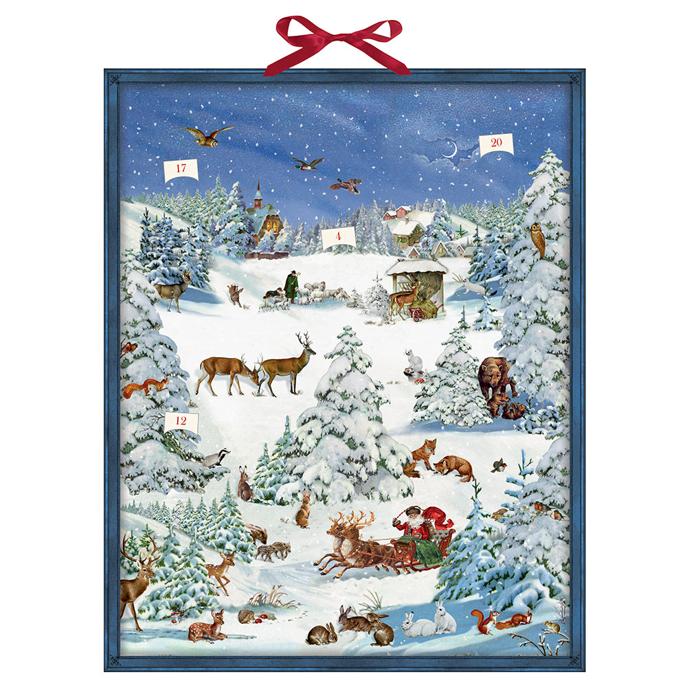 Winter Wonderland with 24 pop up decorations Coppenrath Advent Calendar 47 x 59 cm