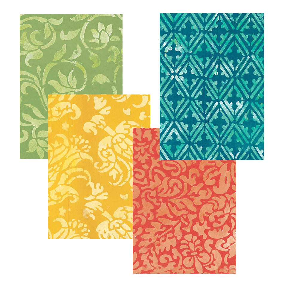 Designs For Notelets Patterns Pack of 8 Notelets Notecards from Caspari – Most Delicious Designs