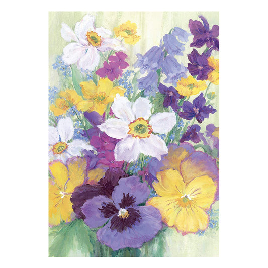 Caspari Easter Cards Spring Floral 5 cards per pack - 10 x 15 cm