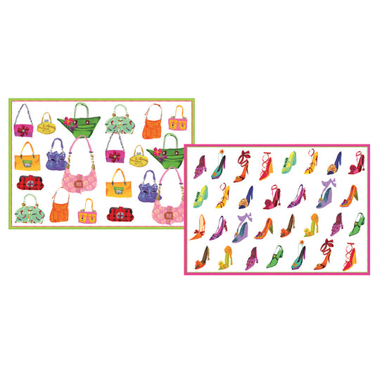 Never Enough Shoes Pack of 8 Notelets Notecards from Caspari