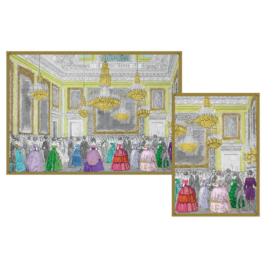 The Devonshire Ball Chatsworth Pack of 8 Notelets Notecards from Caspari