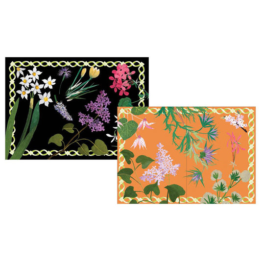 Mary Delany Flower Mosaics Newport Garden Club Pack of 8 Notelets Notecards from Caspari