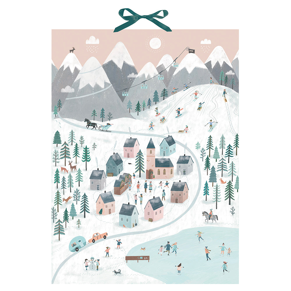 Mountain Village Coppenrath Advent Calendar 38 x 52 cm