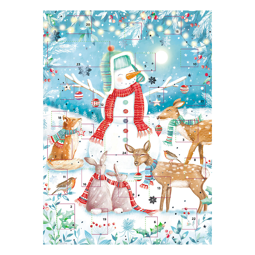 Christmas Friends Snowman and Deer Medici Advent Calendar 240 x 330mm