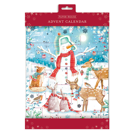 Christmas Friends Snowman and Deer Medici Advent Calendar 240 x 330mm