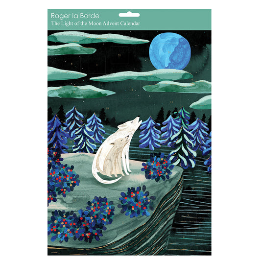 By The Light of the Moon Roger La Borde Flat Advent Calendar 380 x 270 mm Gold Foil